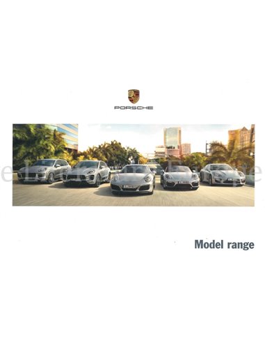 2015 PORSCHE RANGE BROCHURE ENGLISH