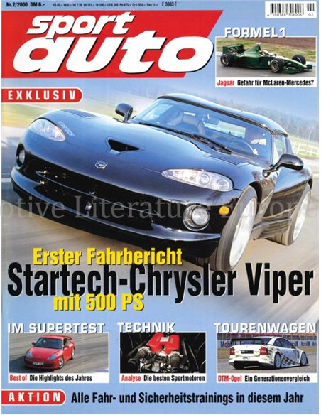 2000 SPORT AUTO MAGAZINE 02 GERMAN