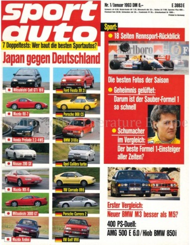 1993 SPORT AUTO MAGAZINE 01 GERMAN