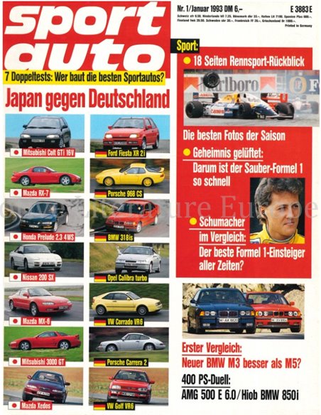 1993 SPORT AUTO MAGAZINE 01 GERMAN