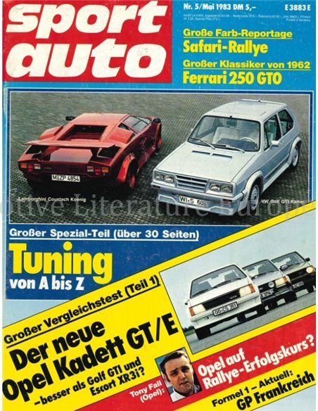 1983 SPORT AUTO MAGAZINE 05 DEUTSCH