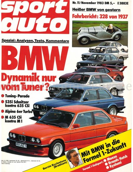 1983 SPORT AUTO MAGAZINE 11 GERMAN