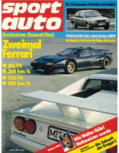 1982 SPORT AUTO MAGAZINE 12 GERMAN