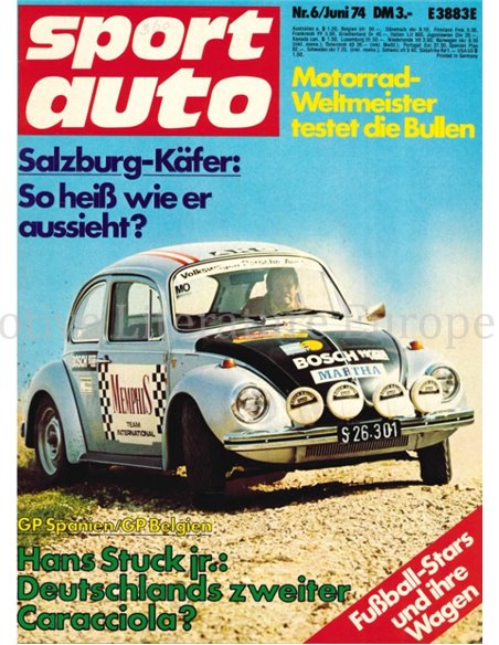 1974 SPORT AUTO MAGAZIN 06 DEUTSCH