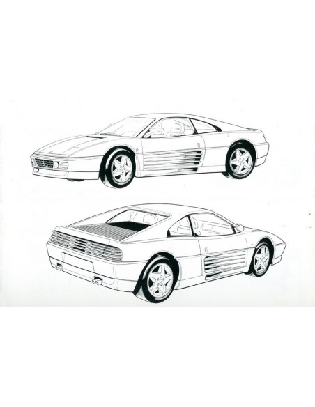 1993 FERRARI 348 TB INSTRUCTIEBOEKJE 779/93
