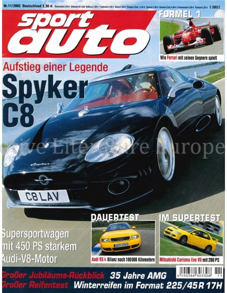 2002 SPORT AUTO MAGAZINE 11 GERMAN