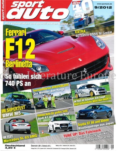 2012 SPORT AUTO MAGAZINE 09 GERMAN