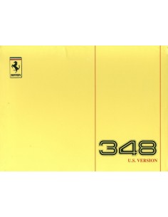 1992 FERRARI 348 TB INSTRUCTIEBOEKJE USA 658/91
