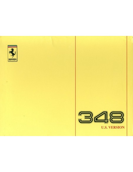 1992 FERRARI 348 TB INSTRUCTIEBOEKJE USA 658/91