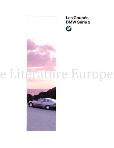 1994 BMW 3 SERIE COUPÉ BROCHURE FRANS