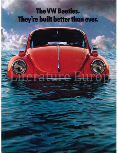 1974 VOLKSWAGEN BEETLE | SUPER BEETLE BROCHURE ENGELS (USA)