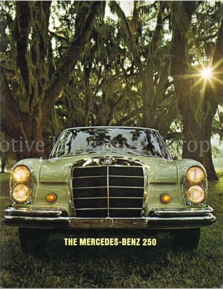 1966 MERCEDES BENZ S KLASSE BROCHURE ENGELS (US)