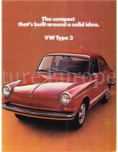 1971 VOLKSWAGEN TYPE 3 1600 BROCHURE ENGLISH (US)