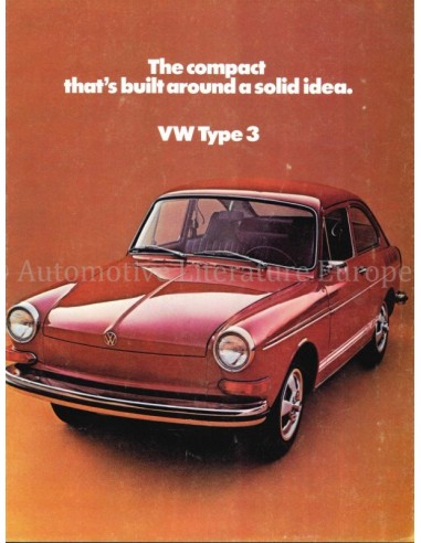 1971 VOLKSWAGEN TYPE 3 1600 PROSPEKT ENGLISCH (US)
