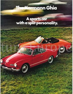 1972 VOLKSWAGEN KARMANN GHIA BROCHURE ENGELS (US)