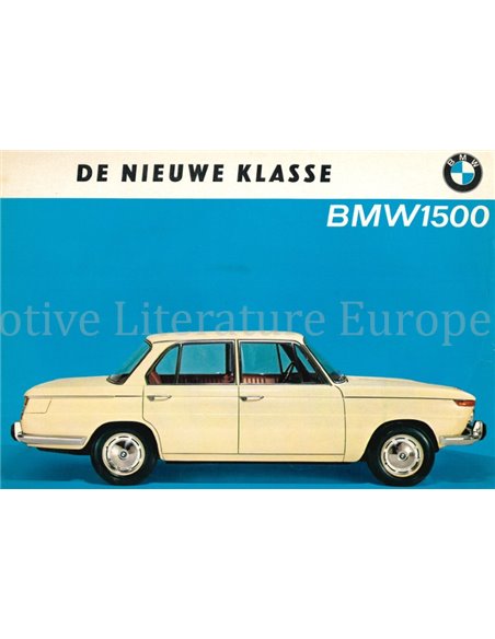 1963 BMW 1500 DATENBLATT PROSPEKT NIEDERLÄNDISCH