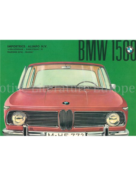 1961 BMW 1500 BROCHURE NEDERLANDS