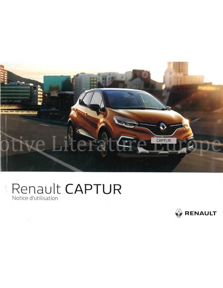 2017 RENAULT CAPTUR OWNERS MANUAL FRENCH