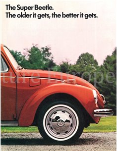 1972 VOLKSWAGEN SUPER BEETLE BROCHURE ENGELS (US)