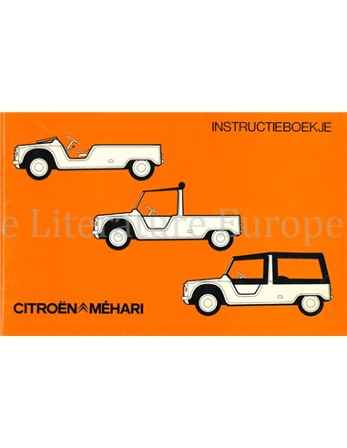 1979 CITROEN MEHARI BETRIEBSANLEITUNG NIEDERLÄNDISCH