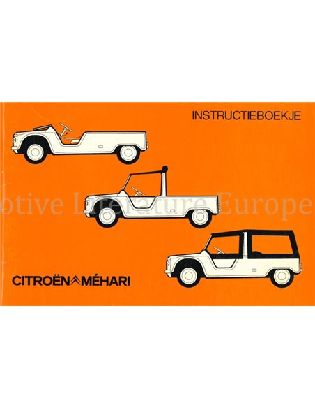 1979 CITROEN MEHARI INSTRUCTIEBOEKJE NEDERLANDS