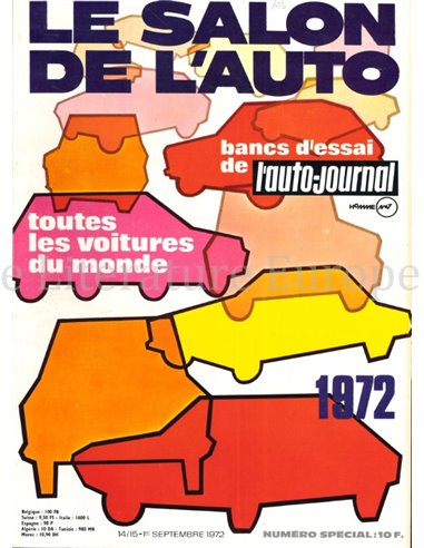 1972 L'AUTO-JOURNAL MAGAZINE special10 FRANS