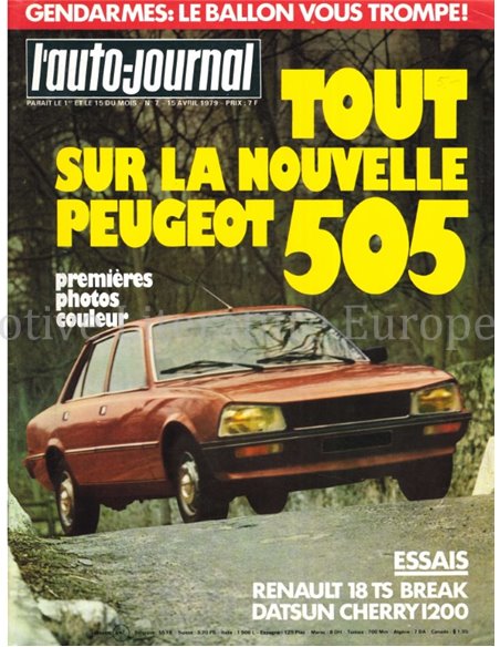 1979 L'AUTO-JOURNAL MAGAZIN 07 FRANZÖSISCH