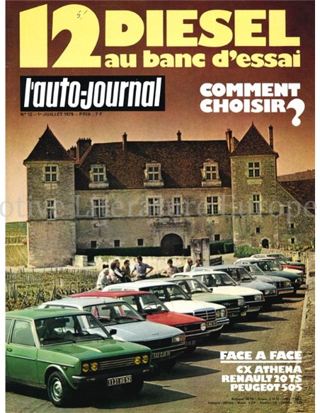 1979 L'AUTO-JOURNAL MAGAZIN 12 FRANZÖSISCH