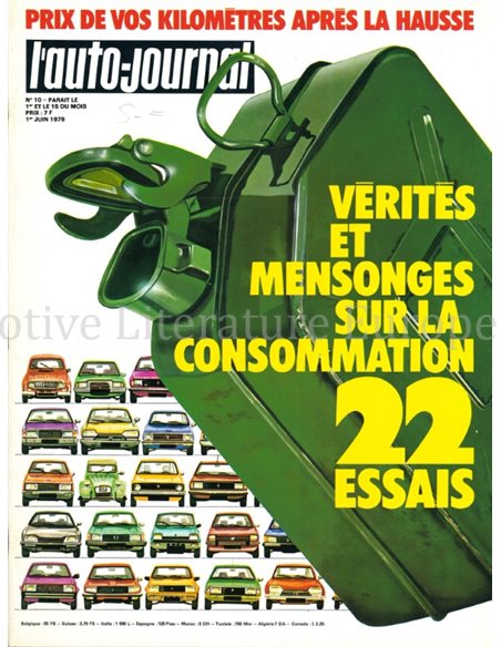 1979 L'AUTO-JOURNAL MAGAZINE 10 FRANS