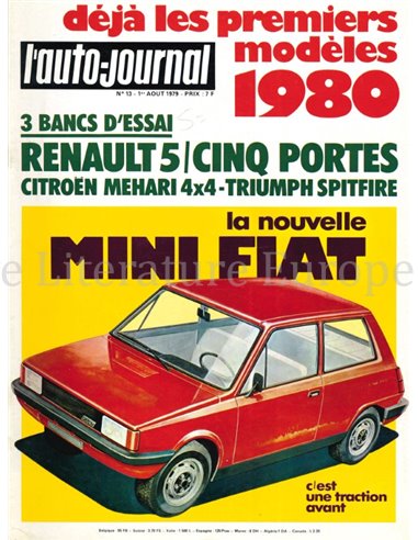 1979 L'AUTO-JOURNAL MAGAZIN 13 FRANZÖSISCH