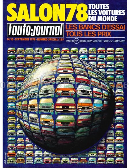 1978 L'AUTO-JOURNAL MAGAZINE SPECIAL FRANS
