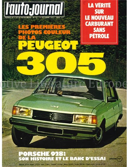 1977 L'AUTO-JOURNAL MAGAZIN 18 FRANZÖSISCH