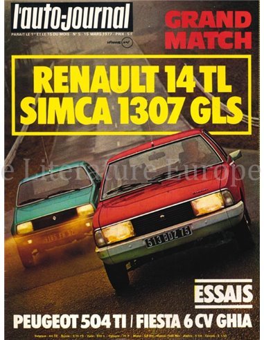 1977 L'AUTO-JOURNAL MAGAZINE 05 FRENCH