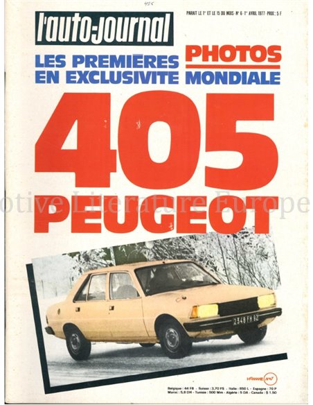 1977 L'AUTO-JOURNAL MAGAZIN 06 FRANZÖSISCH