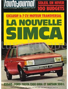 1977 L'AUTO-JOURNAL MAGAZIN 19 FRANZÖSISCH