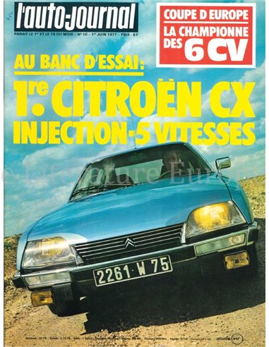1977 L'AUTO-JOURNAL MAGAZINE 10 FRANS