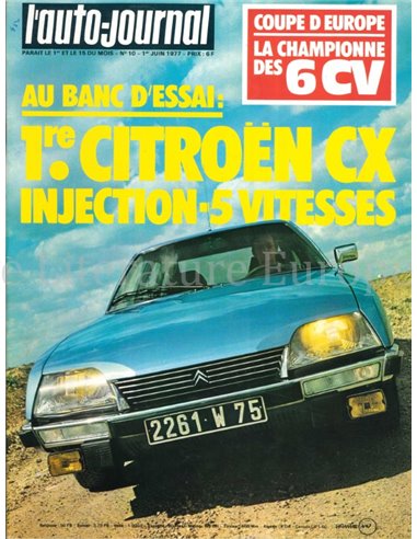 1977 L'AUTO-JOURNAL MAGAZINE 10 FRANS