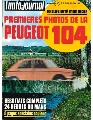 1971 L'AUTO-JOURNAL MAGAZIN 19 FRANZÖSISCH