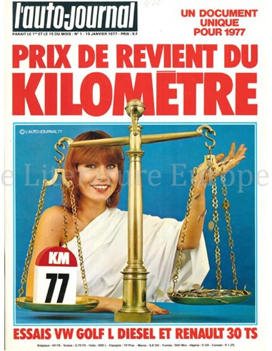 1977 L'AUTO-JOURNAL MAGAZINE 01 FRENCH