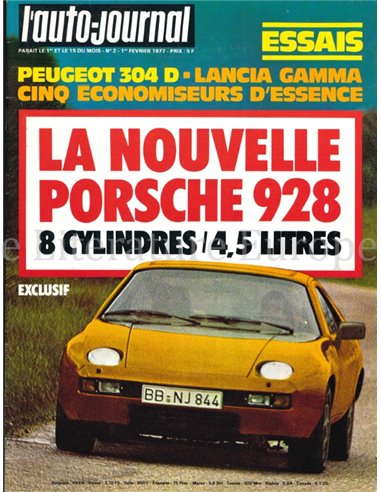 1977 L'AUTO-JOURNAL MAGAZIN 02 FRANZÖSISCH