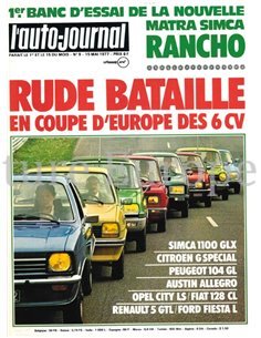 1977 L'AUTO-JOURNAL MAGAZIN 09 FRANZÖSISCH