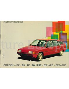 1983 CITROEN BX OWNERS MANUAL DUTCH
