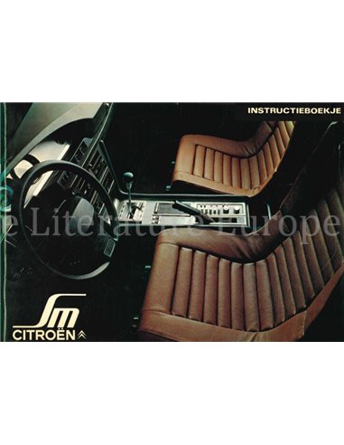 1970 CITROEN SM BETRIEBSANLEITUNG NIEDERLANDISCH