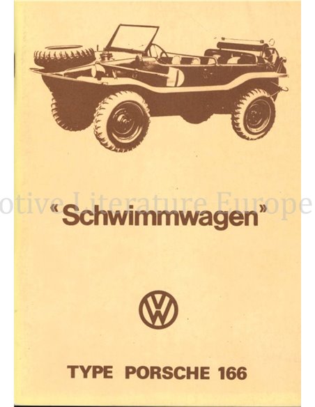 1941 - 1945 VOLKSWAGEN SCHWIMMWAGEN OWNERS MANUAL FRENCH | GERMAN