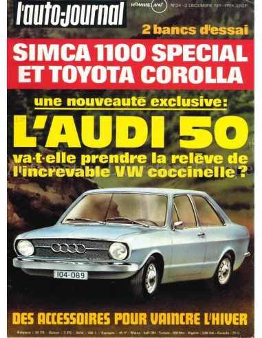 1971 L'AUTO-JOURNAL MAGAZIN 24 FRANZÖSISCH