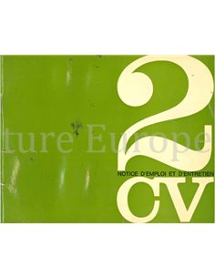 1967 CITROEN 2CV OWNERS MANUAL FRENCH