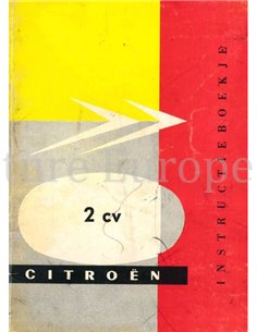 1960 CITROEN 2CV BETRIEBSANLEITUNG NIEDERLÄNDISCH