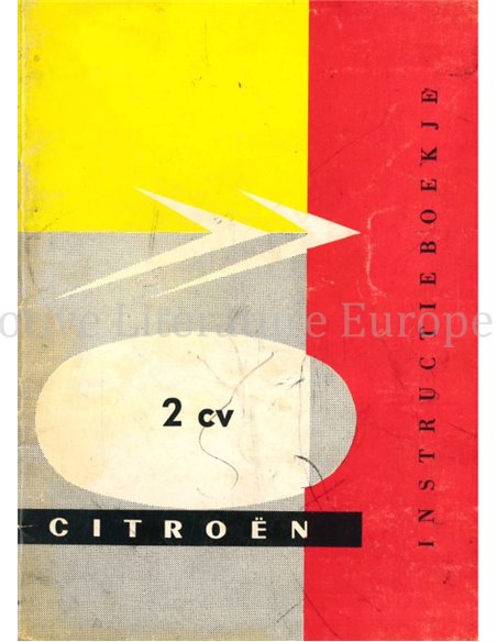 1960 CITROEN 2CV INSTRUCTIEBOEKJE NEDERLANDS