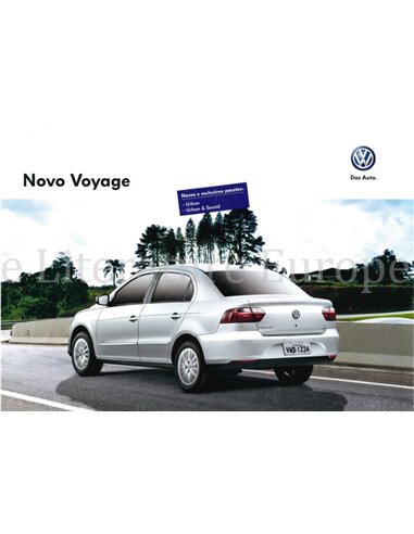 2014 VOLKSWAGEN VOYAGE BROCHURE PORTUGUESE (BR)