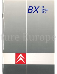 1988 CITROEN BX BETRIEBSANLEITUNG NIEDERLÄNDISCH